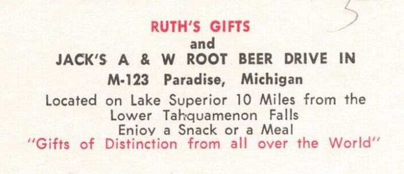 Ruths Gifts (Chainsaw Art & Gift Shop) - Postcard